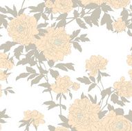 Seamless pattern with flowers peonies N16