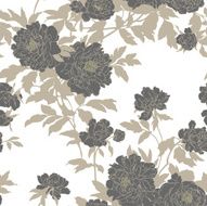 Seamless pattern with flowers peonies N17