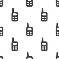 radio vector seamless pattern