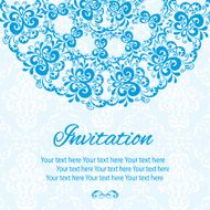 invitation card vintage N9
