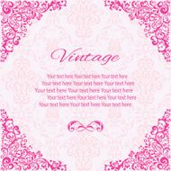 invitation card vintage N12