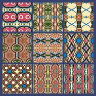 seamless dirty dark blue vintage geometric pattern N2