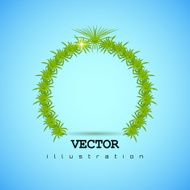 Herbal frame style for the logo