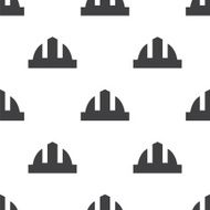 construction helmet vector seamless pattern