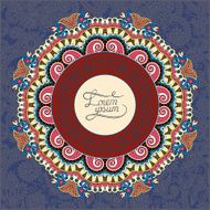 round ornamental frame circle floral background mandala patter