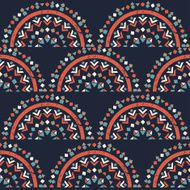 Hand drawn tribal seamless pattern Vector illustration N3