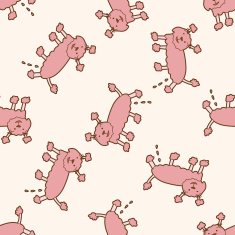 animal cat cartoon seamless pattern background N6
