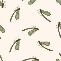 bug cartoon seamless pattern background N22