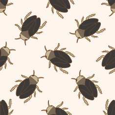 bug cartoon seamless pattern background N28