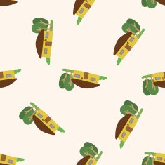 Building house cartoon seamless pattern background N32