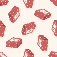 gift theme icon 10 cartoon seamless pattern background N9