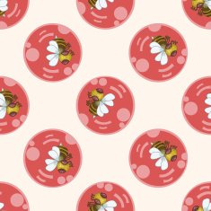bug cartoon seamless pattern background N34