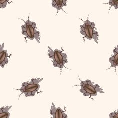 bug cartoon seamless pattern background N41