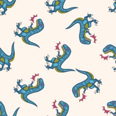 dinosaur cartoon seamless pattern background N14