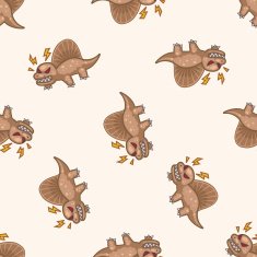 dinosaur cartoon seamless pattern background N15