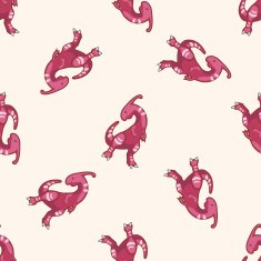 dinosaur cartoon seamless pattern background N16