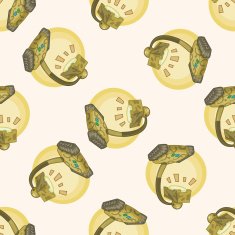 design tank lamp style cartoon seamless pattern background