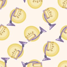 design lamp style cartoon seamless pattern background