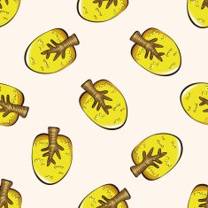 tree cartoon seamless pattern background N7