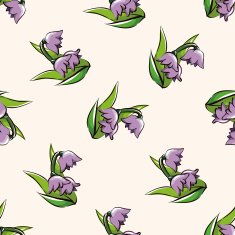 flower cartoon seamless pattern background N2