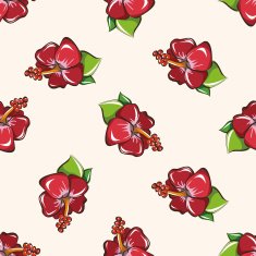 flower cartoon seamless pattern background N9