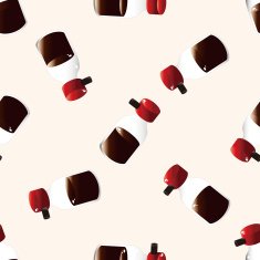 kitchenware sauce bottle cartoon seamless pattern background N2
