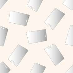 kitchenware chopping board and knife cartoon seamless pattern background
