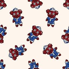animal dog cartoon seamless pattern background N21