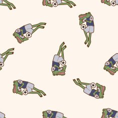 Animals play football cartoon seamless pattern background N4