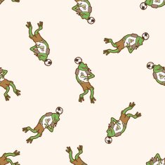 Animals play football cartoon seamless pattern background N8