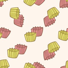 kitchenware baking module cartoon seamless pattern background
