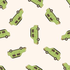 transportation car cartoon seamless pattern background N39