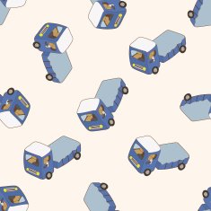 transportation car cartoon seamless pattern background N44