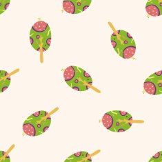 tree cartoon seamless pattern background N13