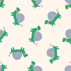animal turtle cartoon seamless pattern background N3