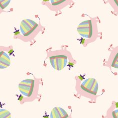 animal turtle cartoon seamless pattern background N5