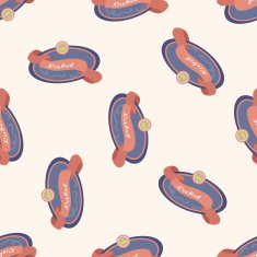 design banner cartoon seamless pattern background