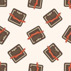 design banner cartoon seamless pattern background N4