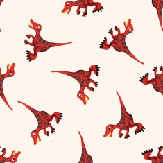 dinosaur cartoon seamless pattern background N21