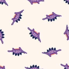 dinosaur cartoon seamless pattern background N25