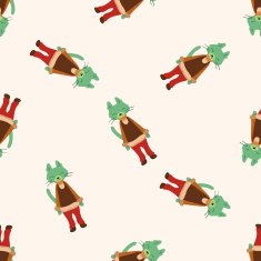 cat cartoon seamless pattern background N27