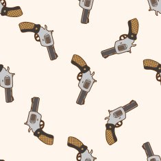 weapon gun cartoon seamless pattern background