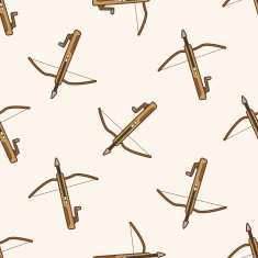 weapon arrow cartoon seamless pattern background