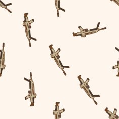 weapon gun cartoon seamless pattern background N3