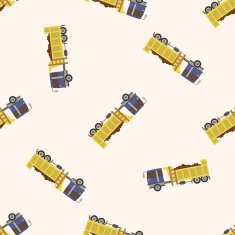 truck cartoon seamless pattern background N40