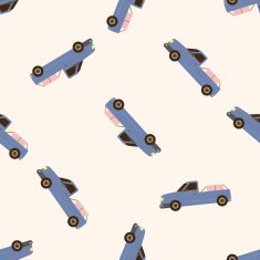 truck cartoon seamless pattern background N42