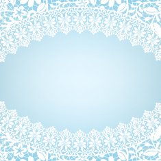card with lace border N5