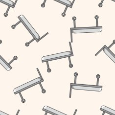 Sickbed cartoon seamless pattern background N2