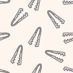 tableware them cartoon seamless pattern background