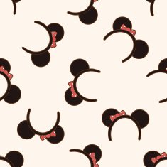 party mask cartoon seamless pattern background N15
